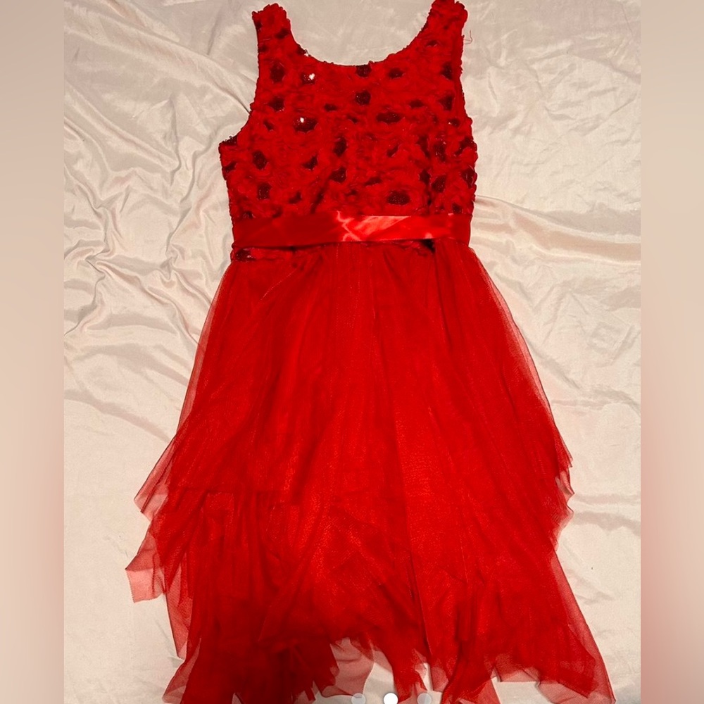Justice red dress